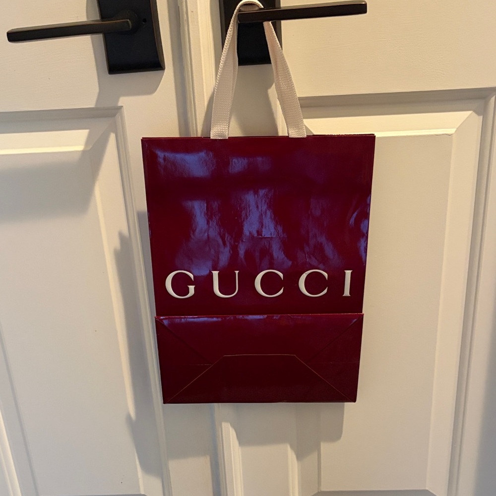 Gucci Burgundy Gift Bag - Picture 2 of 2